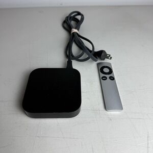 Apple TV 3rd Gen A1469 HD Media Streamer Streaming Box, Power Cord & Remote